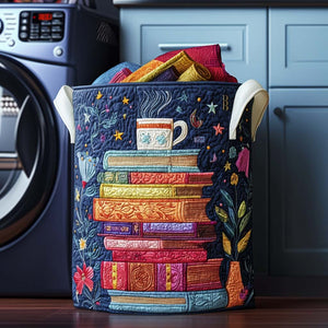 Dreamy Pages Quilted Laundry Basket Must-Have Home Essential