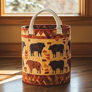 Earth Totem Quilted Laundry Basket Graduation Merch Gift