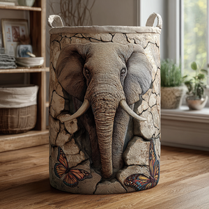 Elephant Dream Quilted Laundry Basket Father’s Day Merch Gift