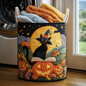 Enchanted Feline Quilted Laundry Basket Anniversary Merch Gift