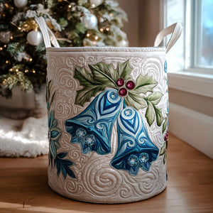 Festive Chimes Quilted Laundry Basket Best Gift For Him