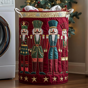Festive Nutcracker Quilted Laundry Basket Must-Have Home Essential