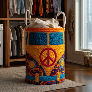 Freedom Way Quilted Laundry Basket Merch For Home And Bedroom