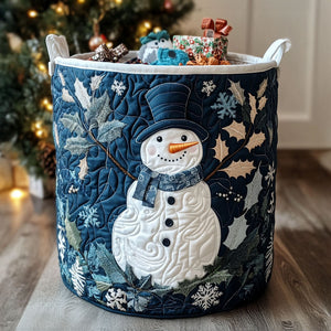 Frosty Joy Quilted Laundry Basket Back To School Merch