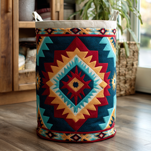 Golden Horizon Quilted Laundry Basket Winter Merch Essentials
