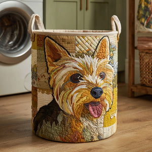 Happy Yorkshire Quilted Laundry Basket Merch For Dad