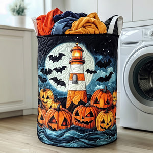 Haunted Lighthouse Quilted Laundry Basket Perfect Birthday Gift Idea