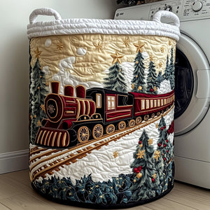 Holiday Express Quilted Laundry Basket Father’s Day Merch Gift
