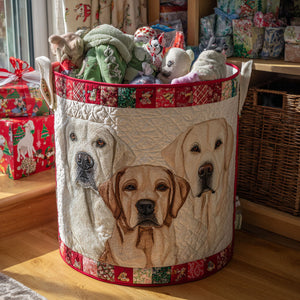 Jolly Lab Sparkle Quilted Laundry Basket Ideal Present For Newlyweds