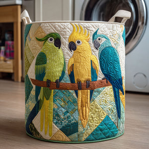Jungle Feather Quilted Laundry Basket Father’s Day Merch Gift