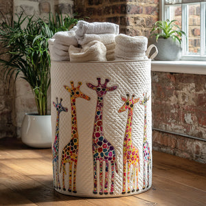 Long Neck Lounge Quilted Laundry Basket Graduation Merch Gift