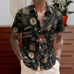 Tom Petty & The Heartbreakers Rock ‘N’ Roll Hawaiian Shirt Retro Music Album Art Inspired Unisex Shirt