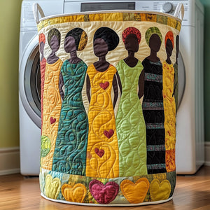 Melanin Quilted Laundry Basket Father’s Day Merch Gift