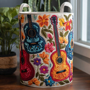 Melodia De Vida Quilted Laundry Basket Everyday Merch Choice