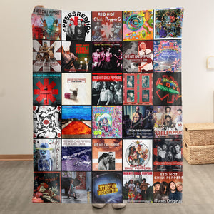 Red Hot Chili Peppers Sherpa Blanket A Colorful Tribute to Funk-Rock Legends