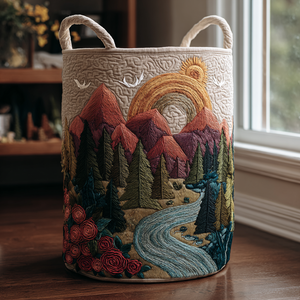 Mountain Breeze Quilted Laundry Basket Great Idea For New Home