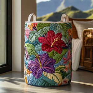 Paradise Glow Quilted Laundry Basket Anniversary Merch Gift