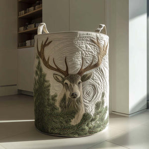 Pinewood Watcher Quilted Laundry Basket Perfect Gift For Your House