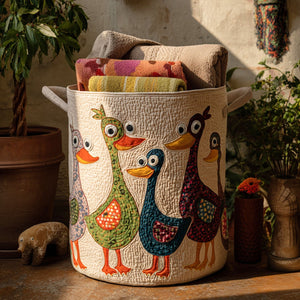 Quackadelic Quilted Laundry Basket Father’s Day Merch Gift