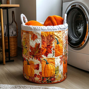 Rustic Haven Quilted Laundry Basket Anniversary Merch Gift
