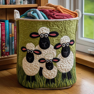 Sheep Quilted Laundry Basket Back To School Merch(1)
