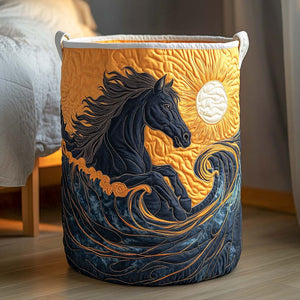 Storm Mane Quilted Laundry Basket Ideal Gift For Mom