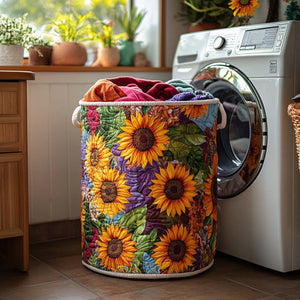 Sun Charm Quilted Laundry Basket Spring Merch Pick