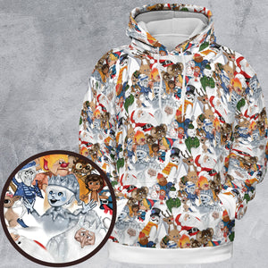 Winterfest Rankin' Bass StopMotion Characters All-over Print Hoodie