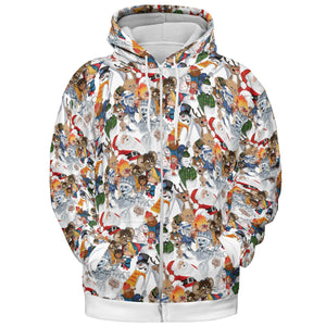Winterfest Rankin' Bass StopMotion Characters All-over Print Hoodie