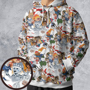 Winterfest Rankin' Bass StopMotion Characters All-over Print Hoodie