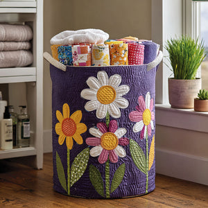 Timeless Blooming Quilted Laundry Basket Fall Merch Pick