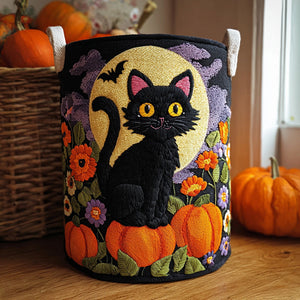Twilight Meow Quilted Laundry Basket Valentine’s Day Merch Gift