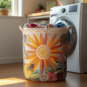 Warm Radiance Quilted Laundry Basket Spring Merch Pick