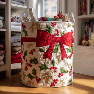 Warm Wishes Quilted Laundry Basket Father’s Day Merch Gift