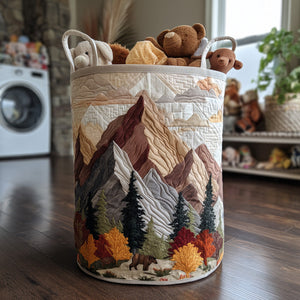Whispering Pines Quilted Laundry Basket Creative Gift For Family