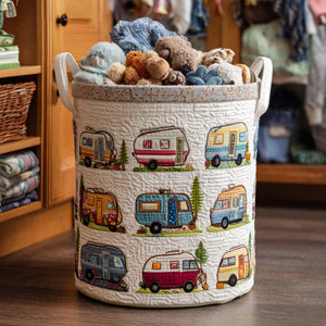 Woodland Trails Quilted Laundry Basket Great Stocking Stuffer