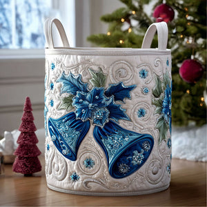 Yuletide Glow Quilted Laundry Basket Top Choice For Housewarming