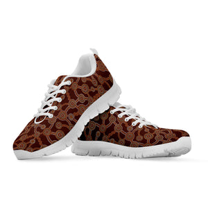 Aboriginal Indigenous Dot Pattern Print White Running Shoes