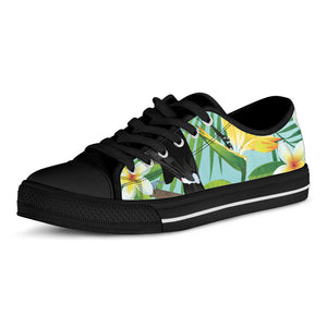 Aloha Keel-Billed Toucan Print Black Low Top Sneakers