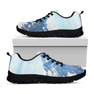 Alps Mountain Print Black Running Shoes
