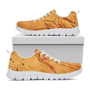 Ancient Egyptian Gods Print White Running Shoes