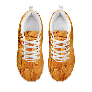 Ancient Egyptian Gods Print White Running Shoes