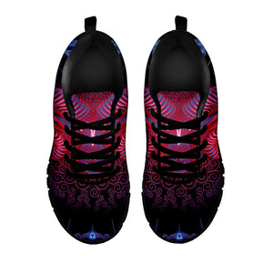 Aries And Astrological Signs Print Black Running Shoes