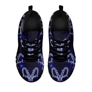 Astrology Capricorn Sign Print Black Running Shoes