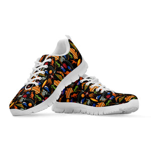 Australia Symbols Pattern Print White Running Shoes