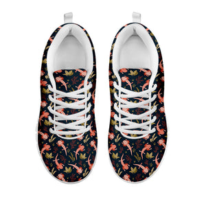 Baby Axolotl Pattern Print White Running Shoes