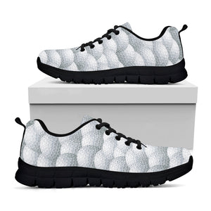 Big Golf Ball Pattern Print Black Running Shoes