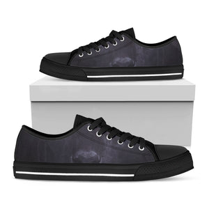 Black Jaguar Print Black Low Top Sneakers