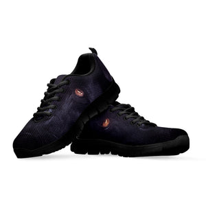 Black Jaguar Print Black Running Shoes