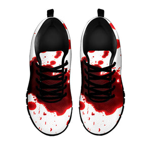 Blood Splashed Print Black Running Shoes